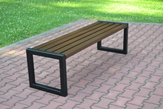 Parková lavička bez operadla Inka 180 cm W236